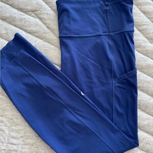 Lululemon fast and free royal blue leggings.  Great condition. 25” inseam.